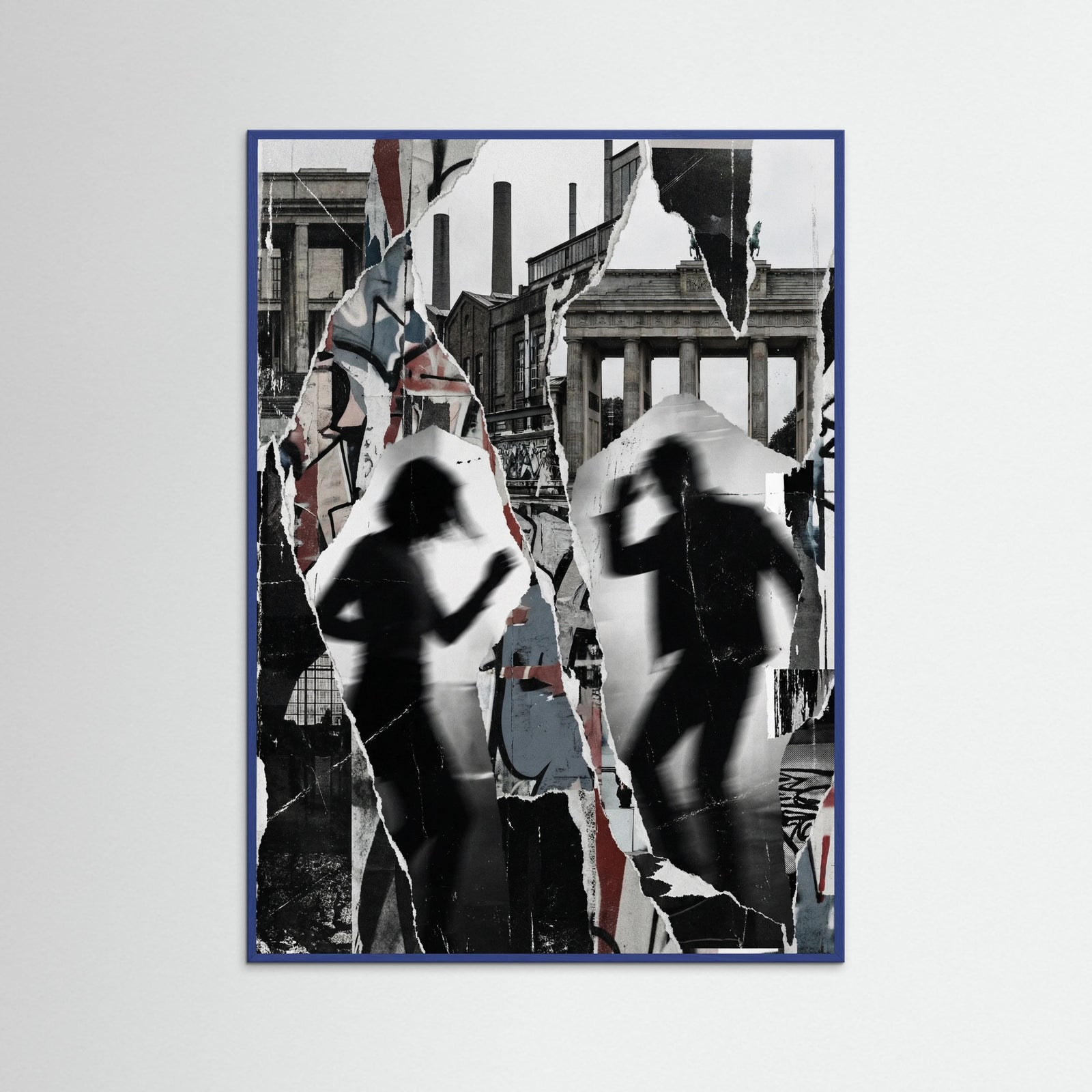 Blue Wood Marseille Urban Abstract