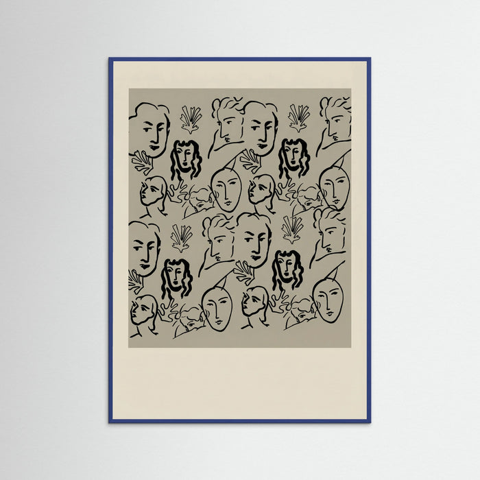Blue Wood Matisse Cut Outs