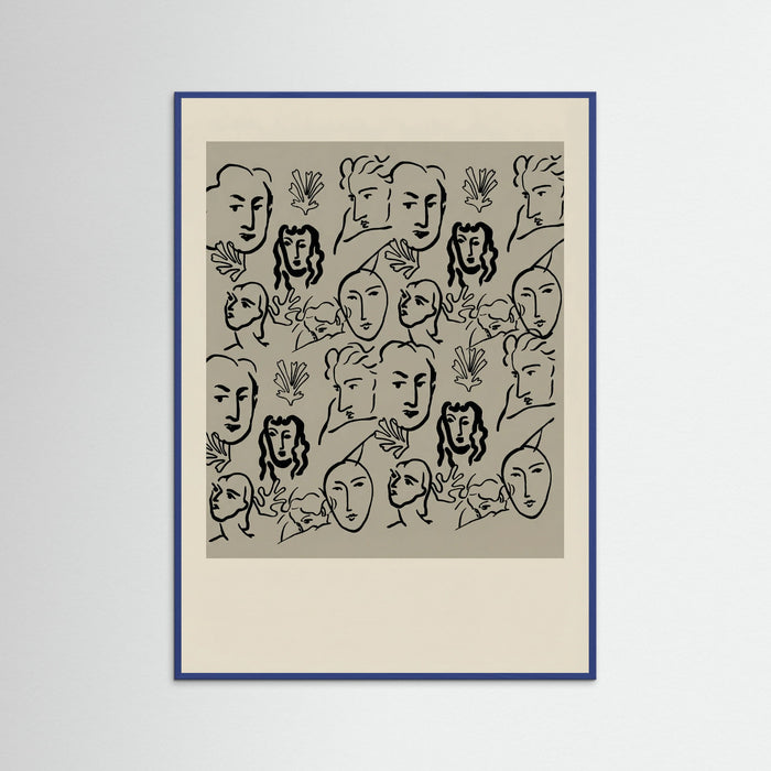 Blue Wood Matisse Cut Outs