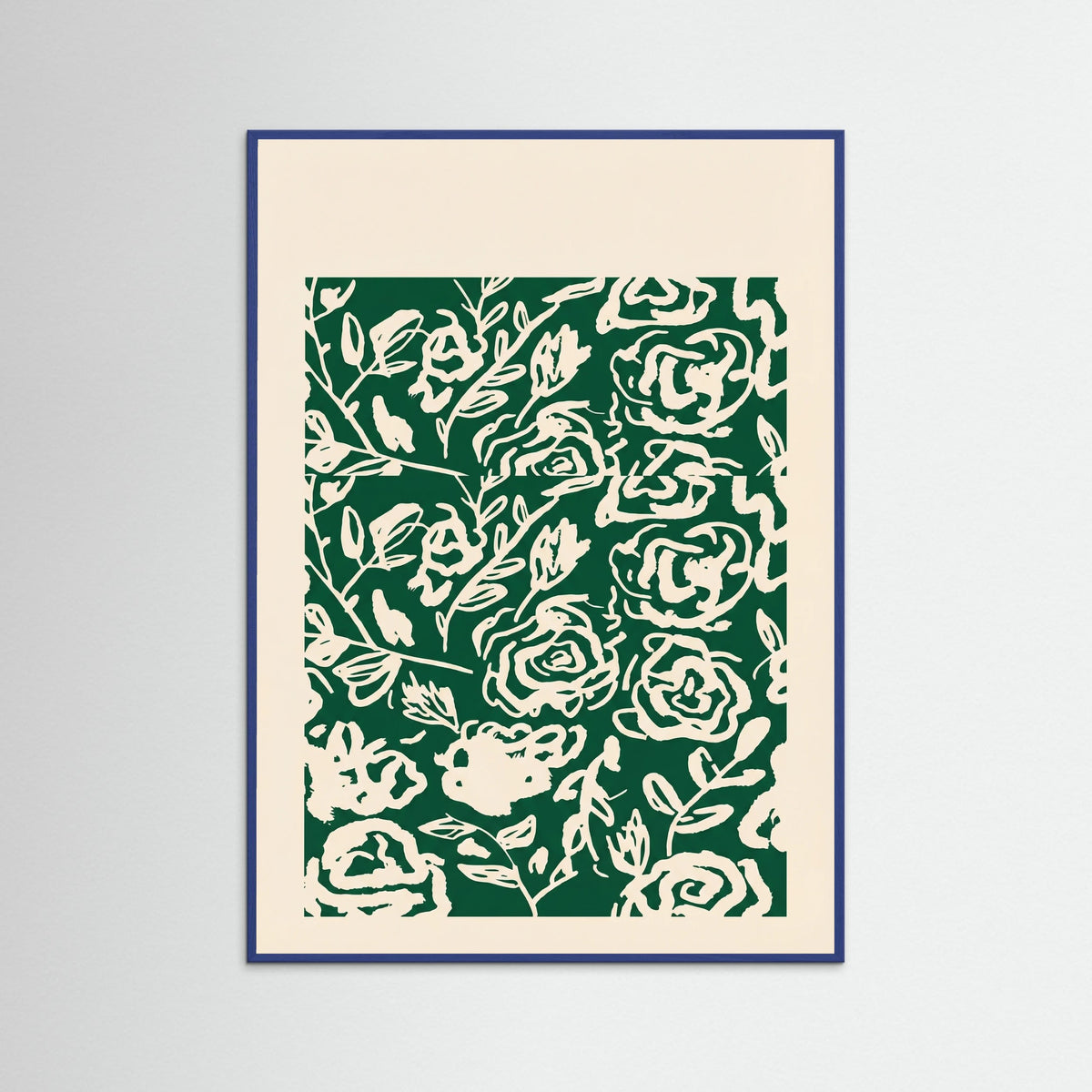 Blue Wood Matisse Floral Exhibit