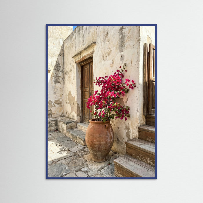 Blue Wood Mediterranean Entrance
