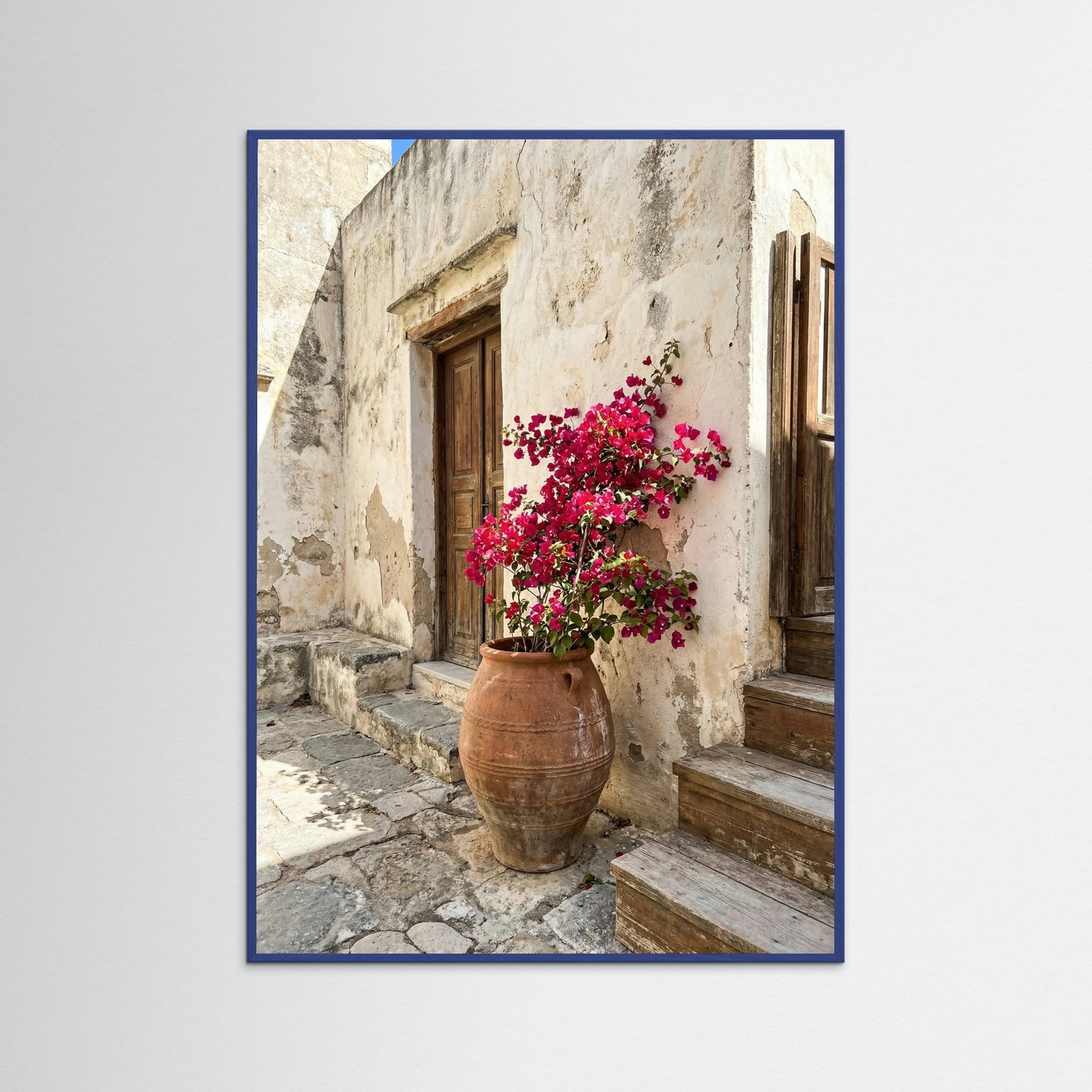 Blue Wood Mediterranean Entrance