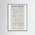 Plakat Meet Me At the Beach   Blue – plakat i druk artystyczny