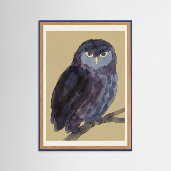 Blue Wood Midnight Feline
