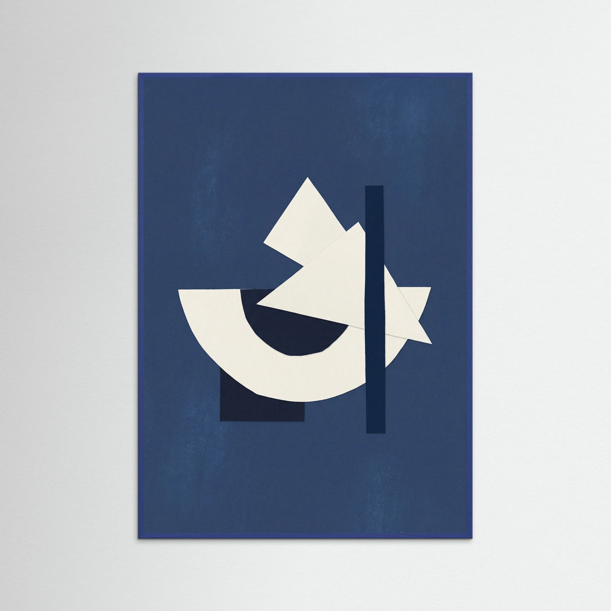 Blue Wood Midnight Geometry