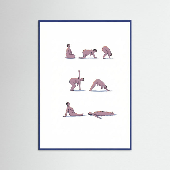 Blue Wood Mindful Movement Poses