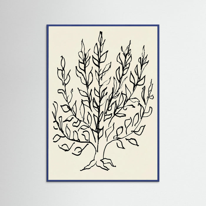Blue Wood Minimalist Bush