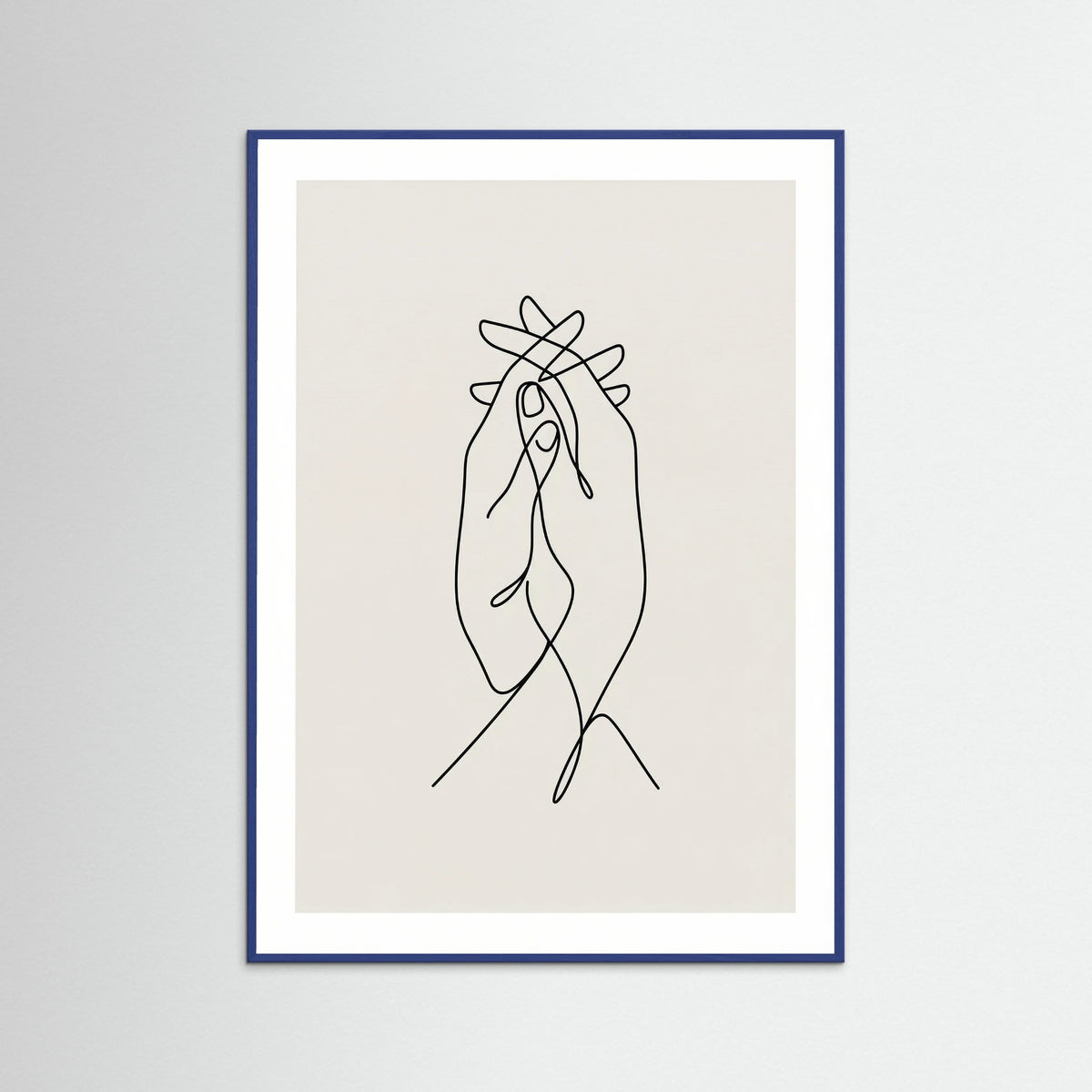 Blue Wood Minimalist Embrace