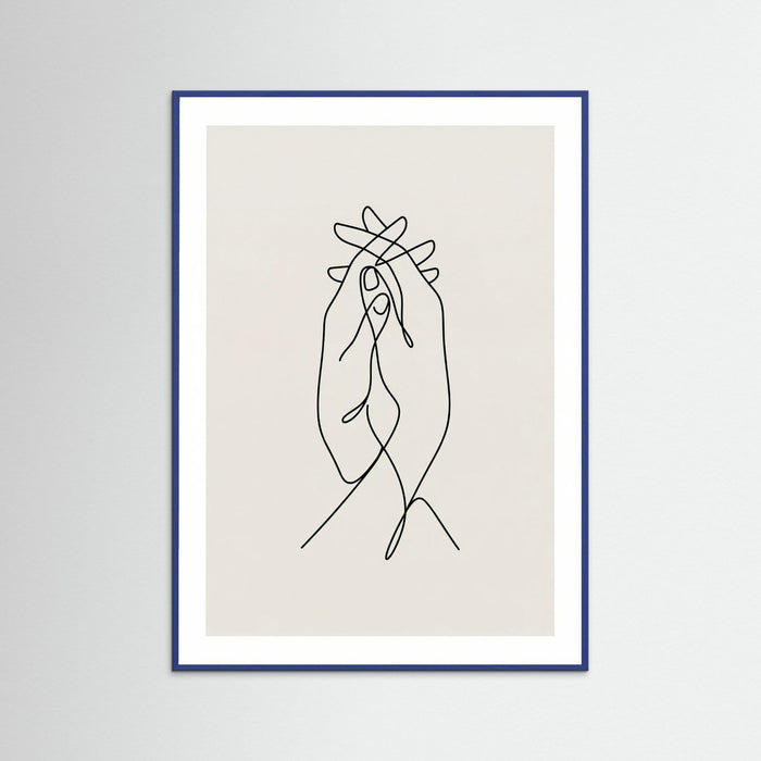 Minimalist Embrace – plakat og kunsttryk