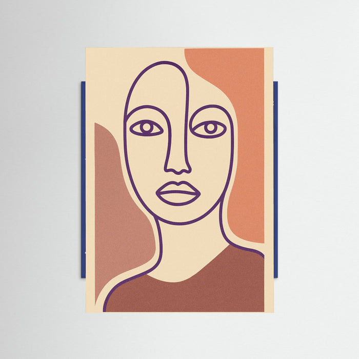 Blue Wood Minimalist Gaze