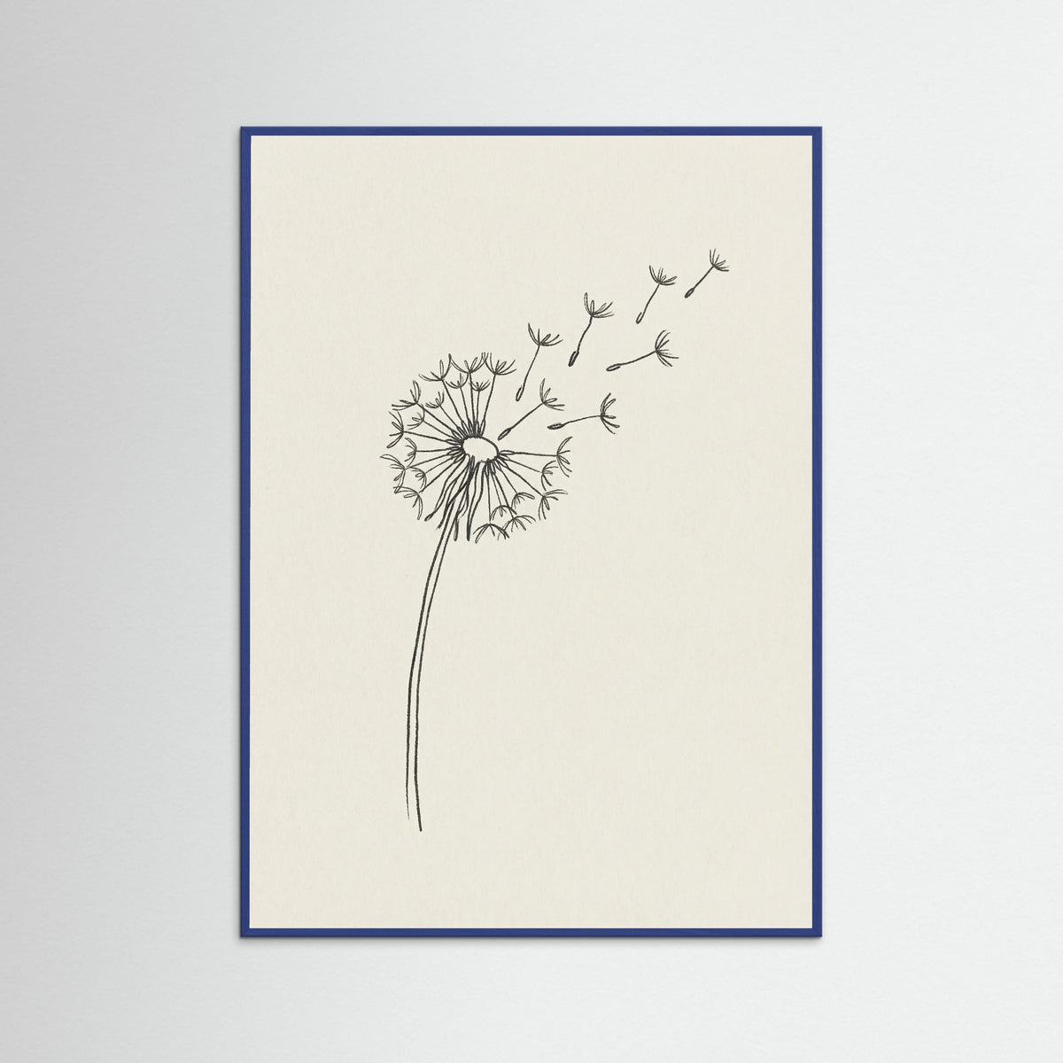 Blue Wood Minimalist Peace Dove