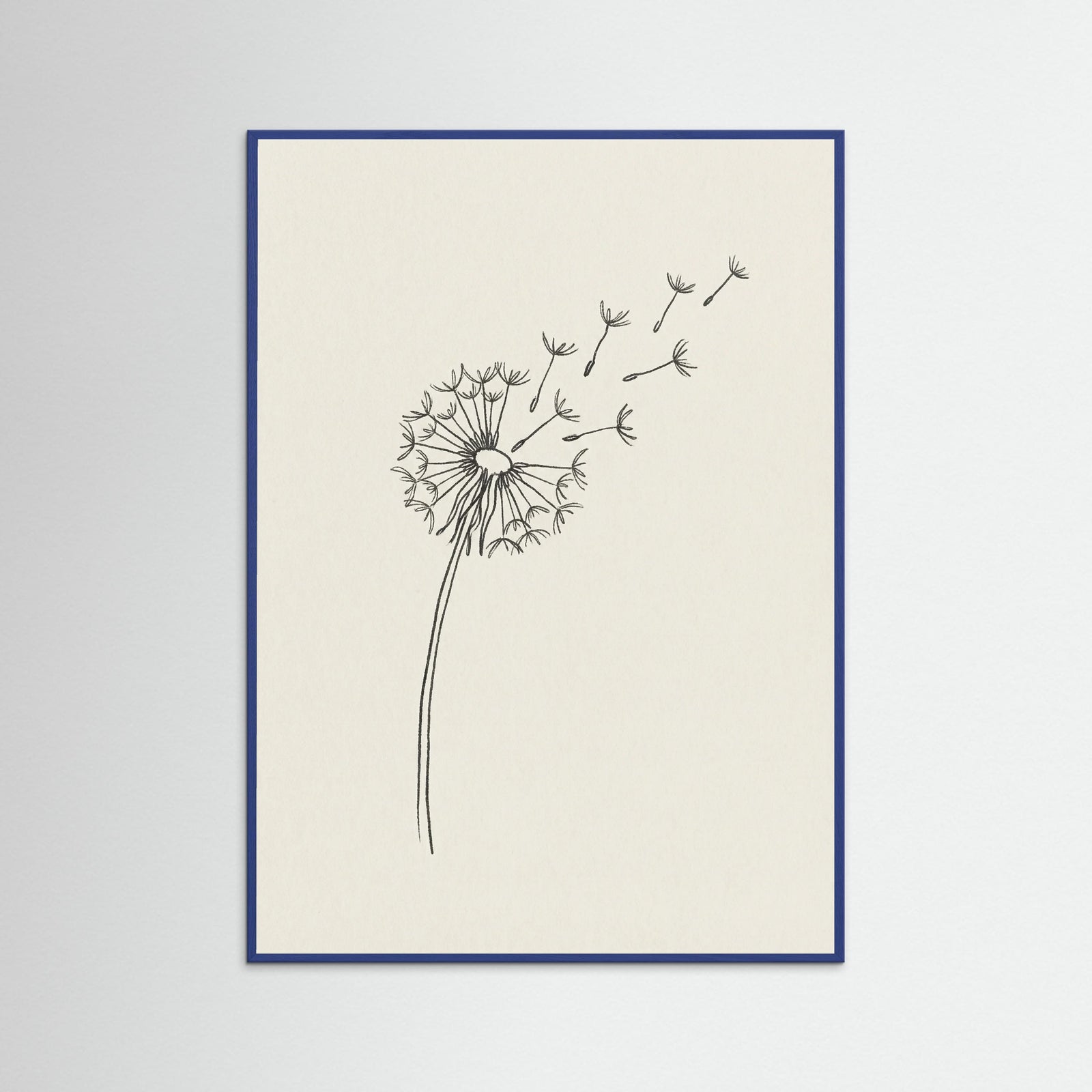 Blue Wood Minimalist Peace Dove