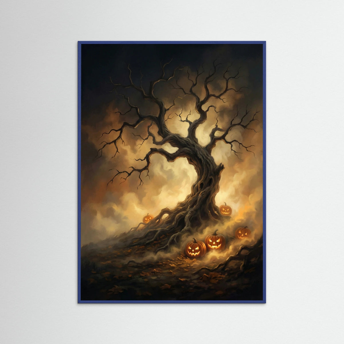 Blue Wood Misty Halloween