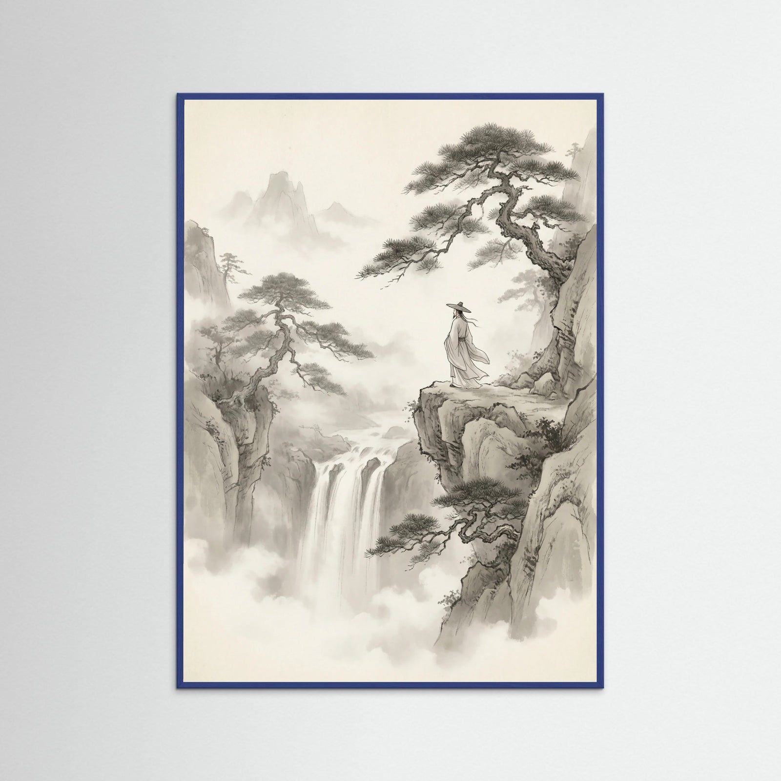 Blue Wood Misty Mountain Journey