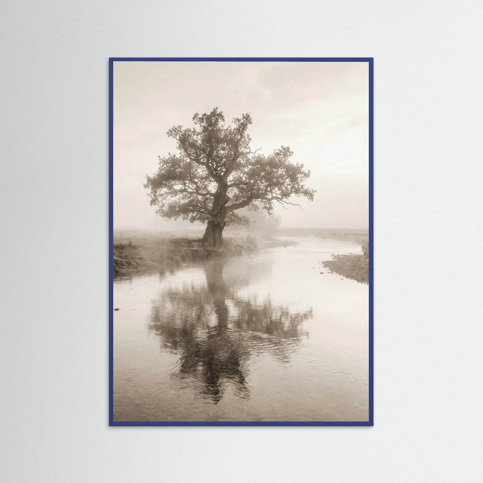 Blue Wood Misty Mountain Serenity