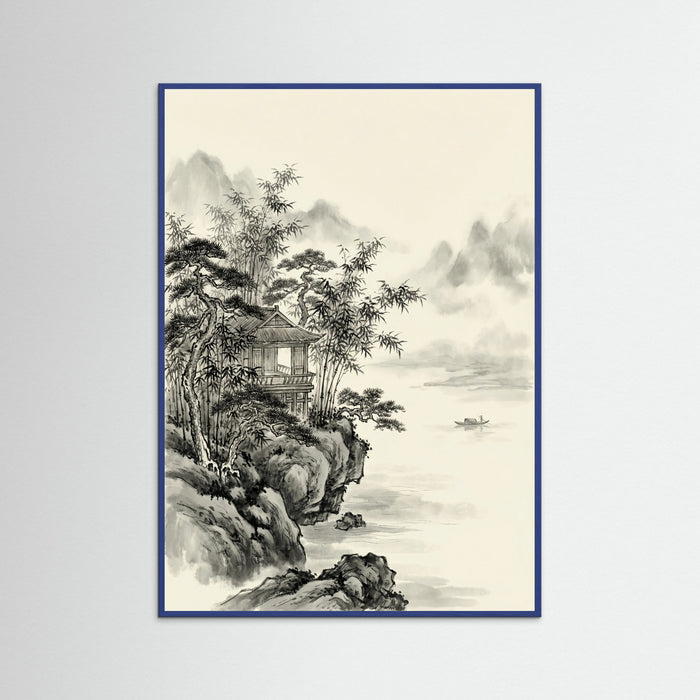 Blue Wood Misty Peaks Serenity