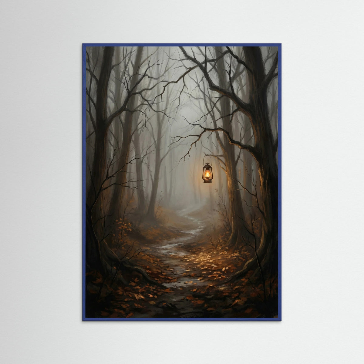 Blue Wood Misty Pumpkin Glow