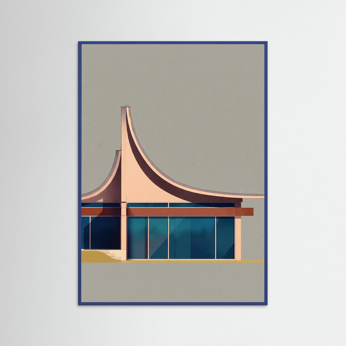 Blue Wood Modernist Canopy