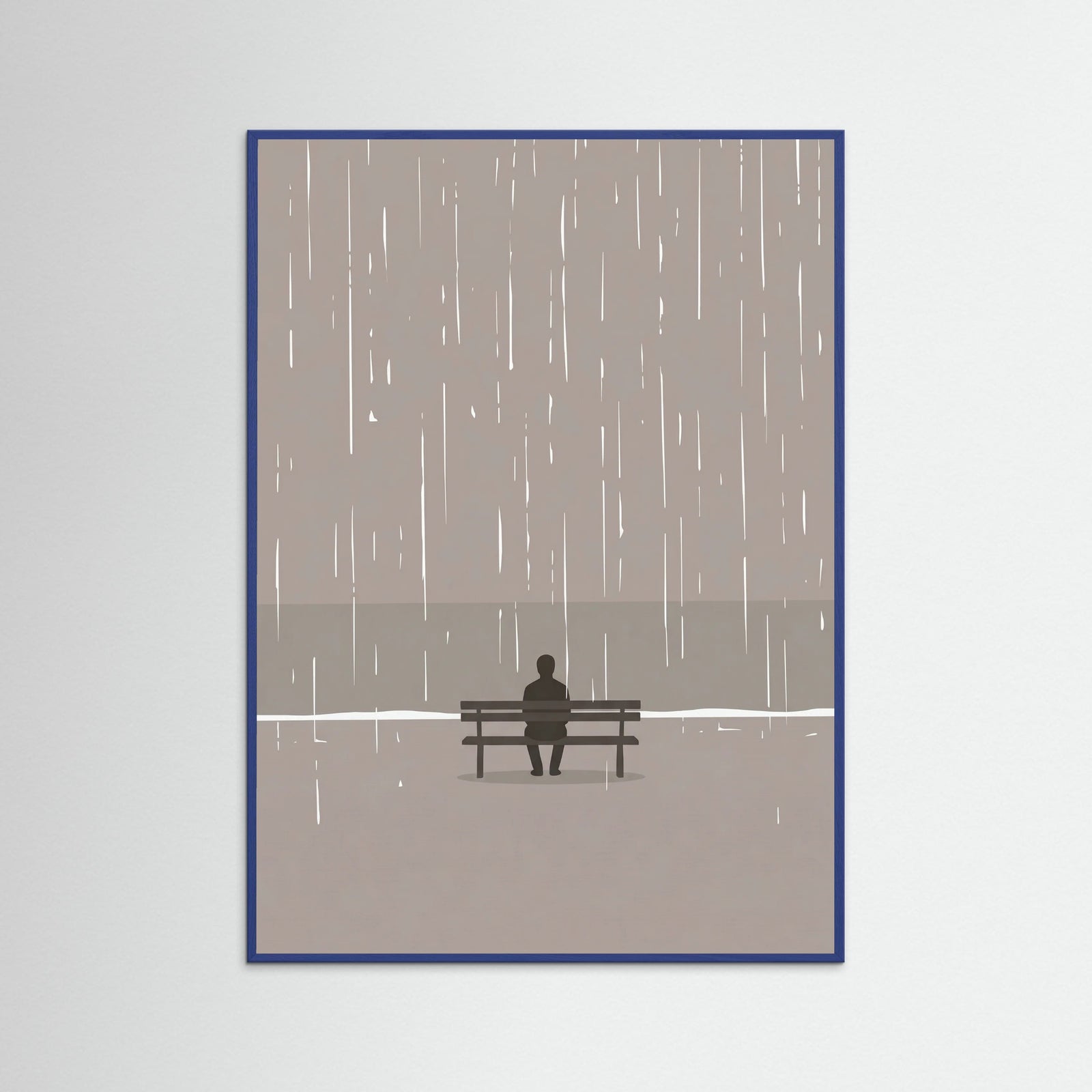 Blue Wood Moments In Rain