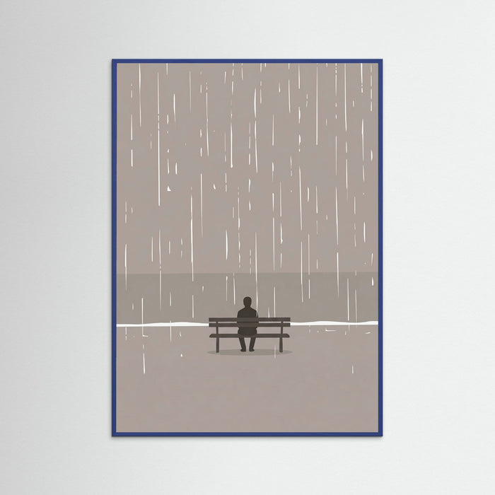 Blue Wood Moments In Rain