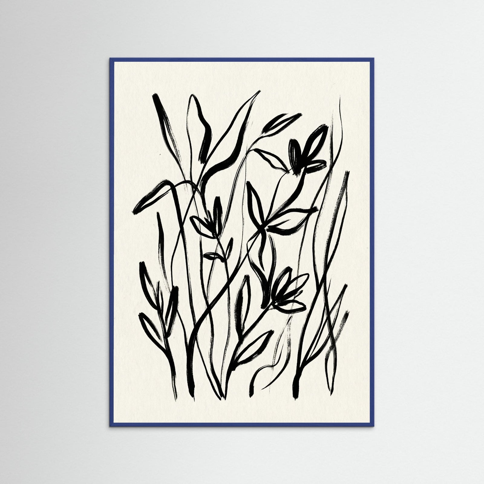 Blue Wood Monochrome Bloom