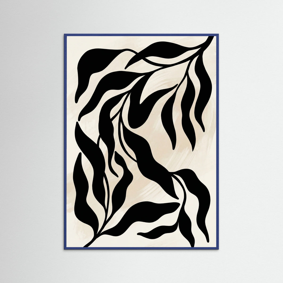 Blue Wood Monochrome Flora