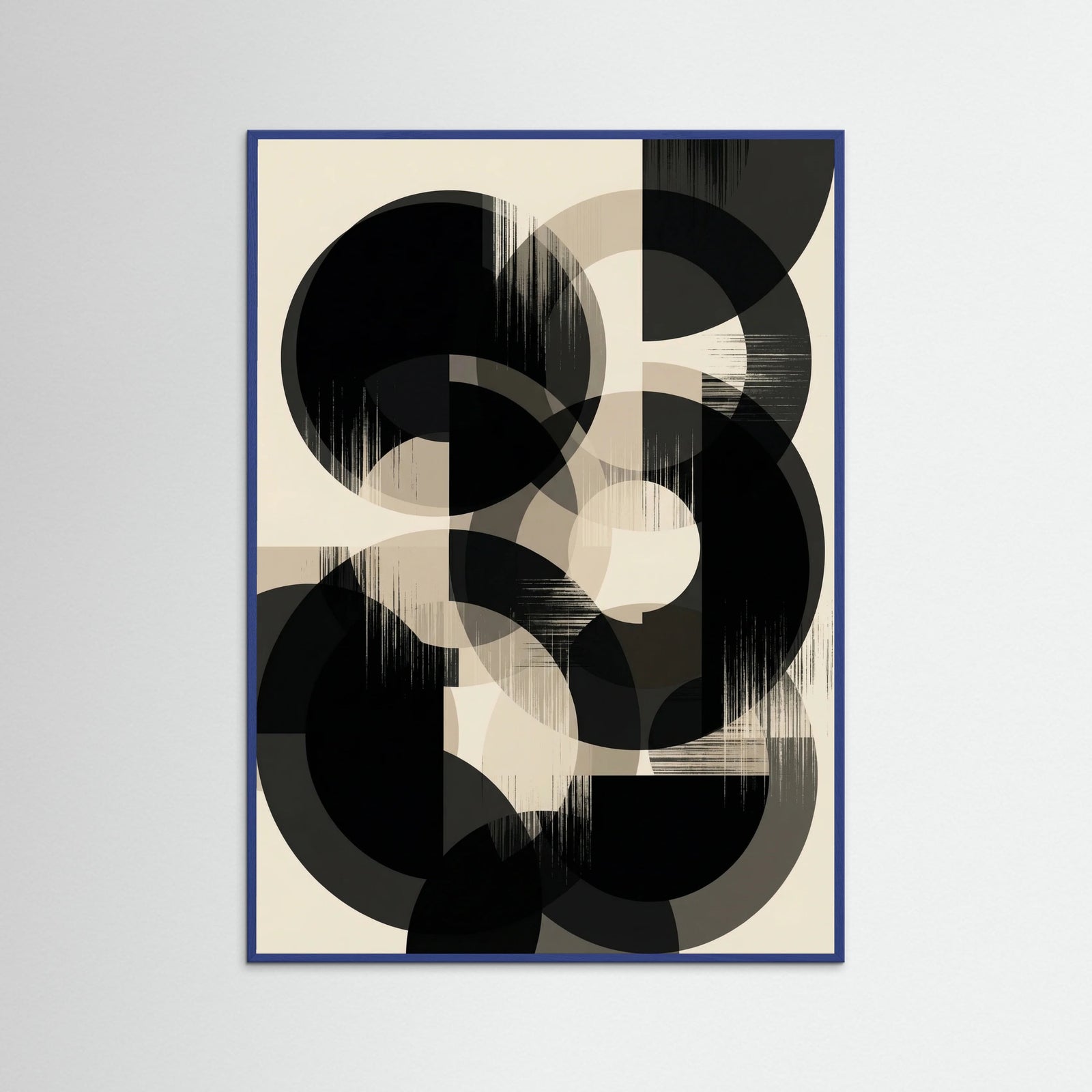 Blue Wood Monochrome Forms