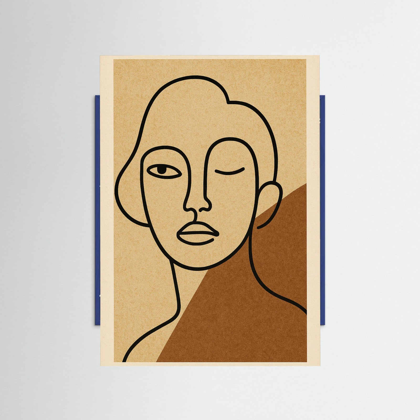 Blue Wood Monochrome Muse