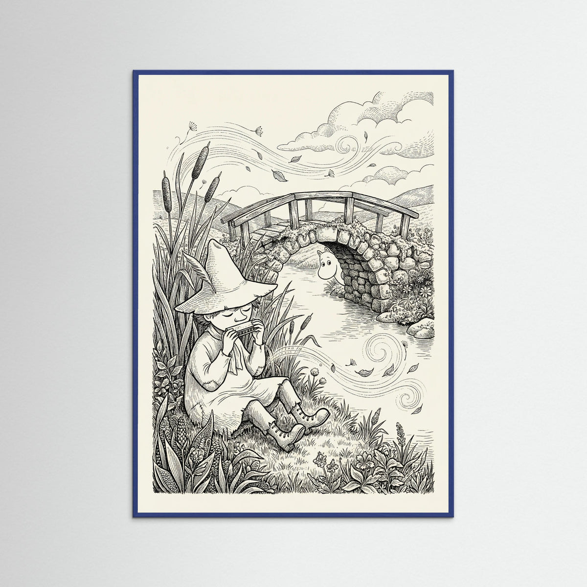 Blue Wood Moomin Summer Meadow