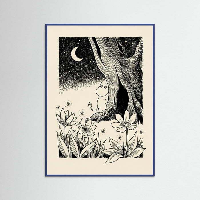 Blue Wood Moomin in Nature