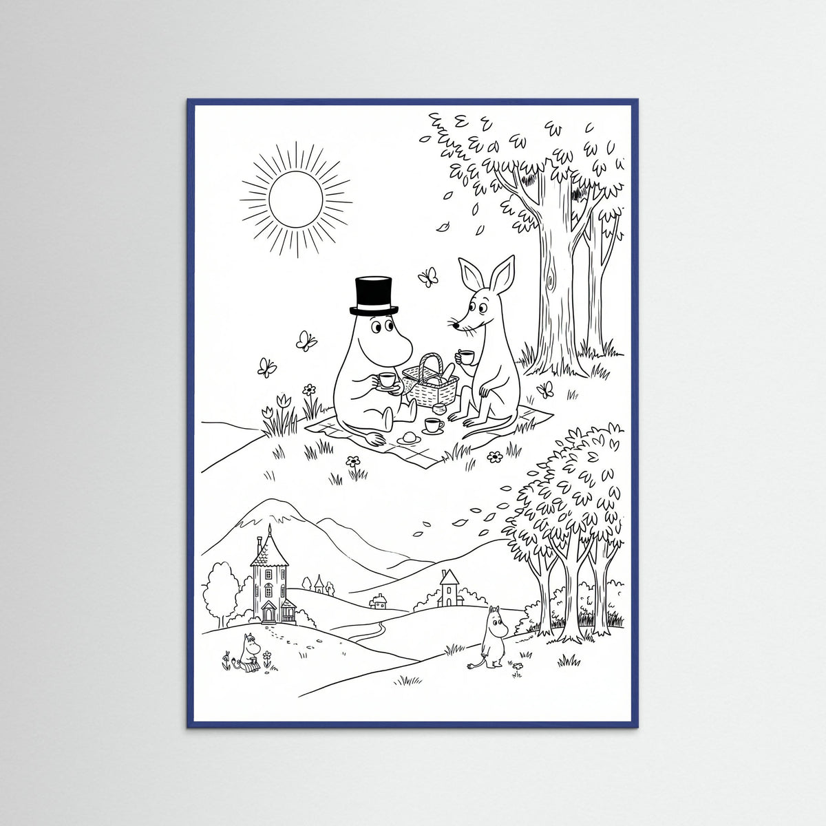 Blue Wood Moomins Bloom