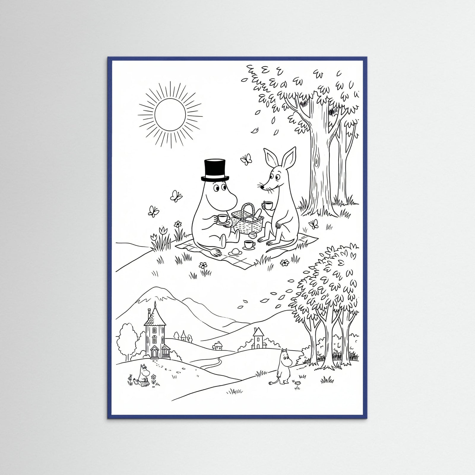Blue Wood Moomins Bloom