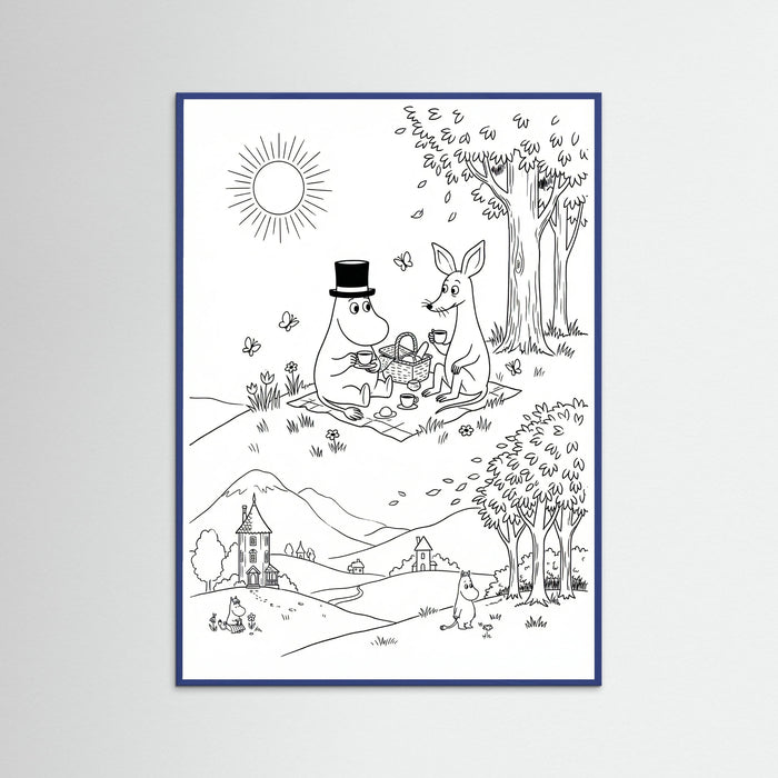 Blue Wood Moomins Bloom