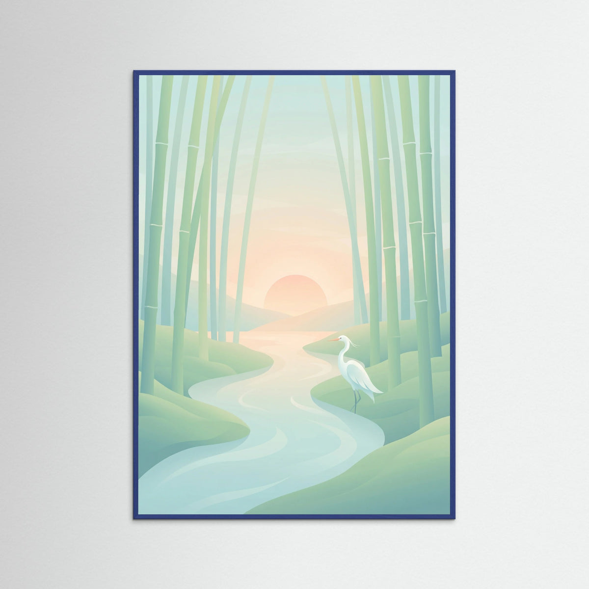 Blue Wood Moonlit Mountain Blossom