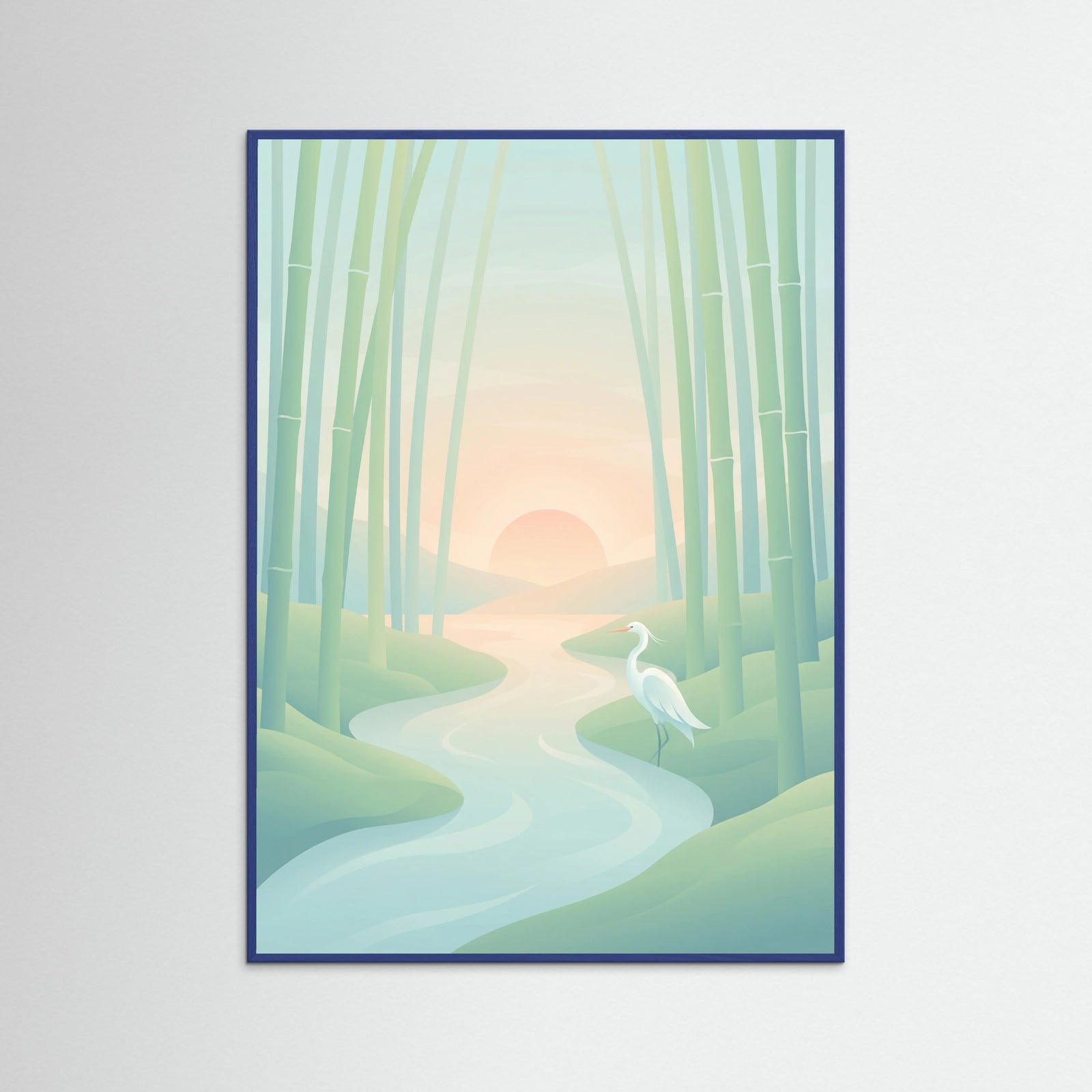 Blue Wood Moonlit Mountain Blossom