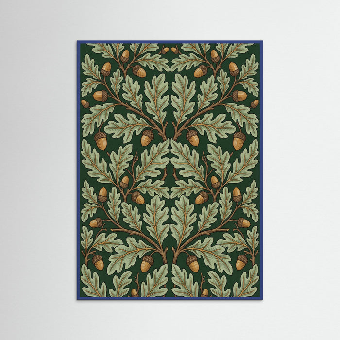 Blue Wood Morris Tulip Motif
