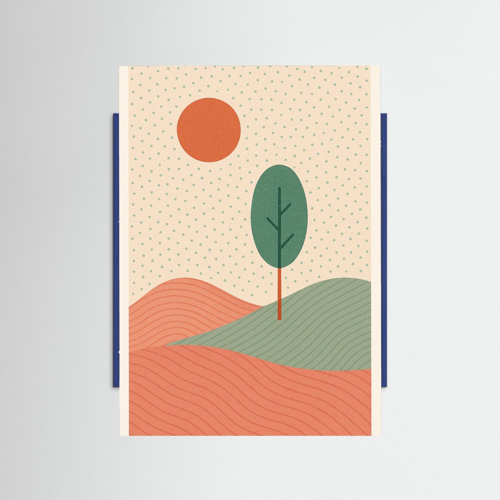 Blue Wood Motherhood Peace