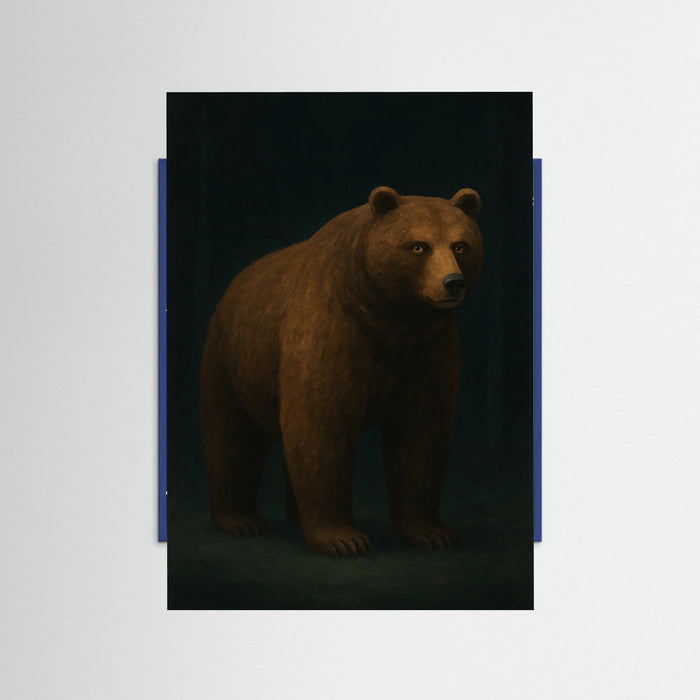Blue Wood Mystic Bear