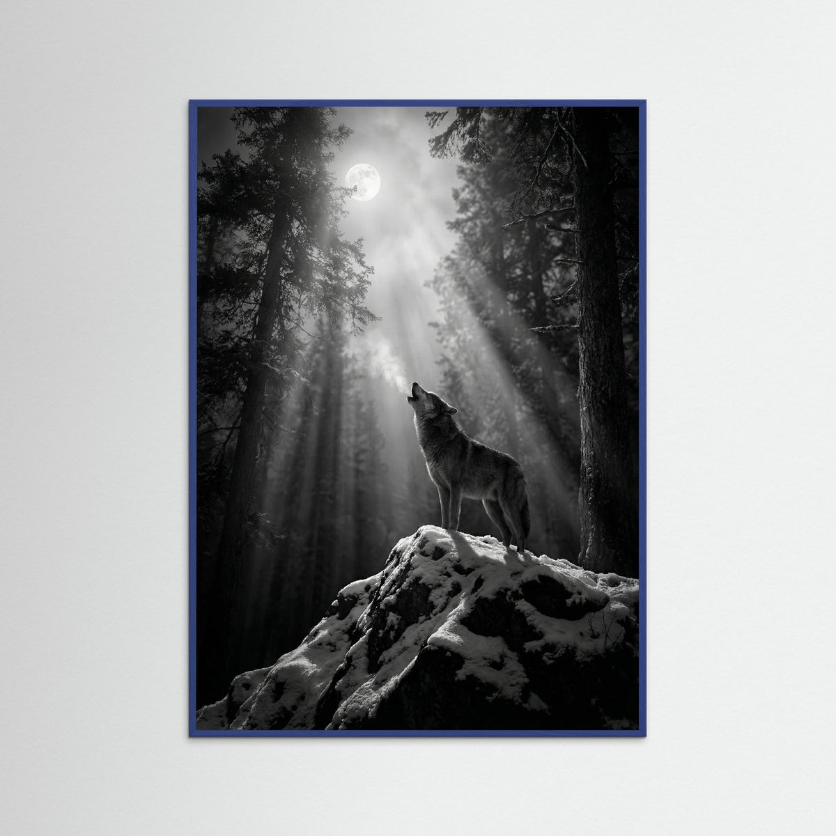 Blue Wood Mystic Deer