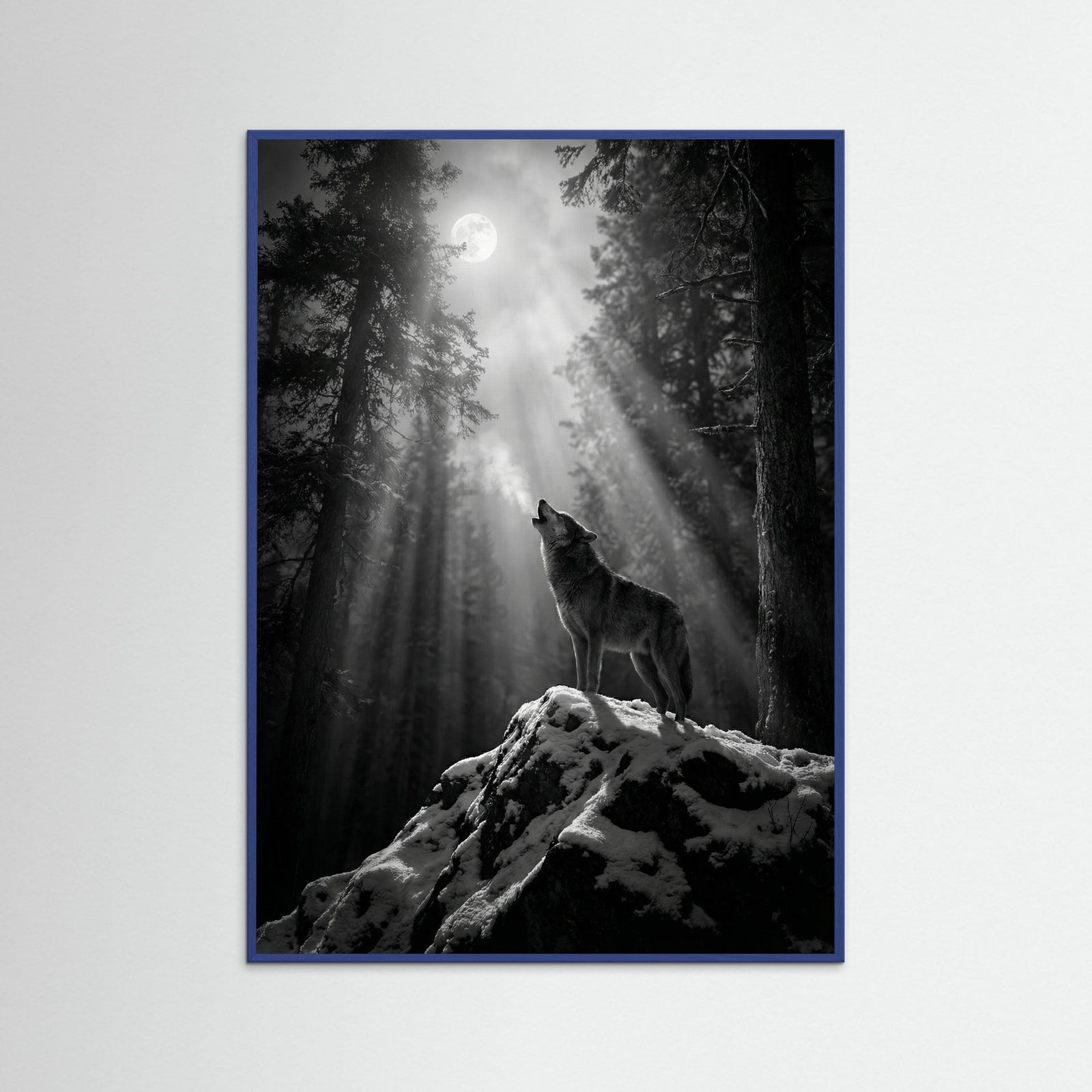 Blue Wood Mystic Deer