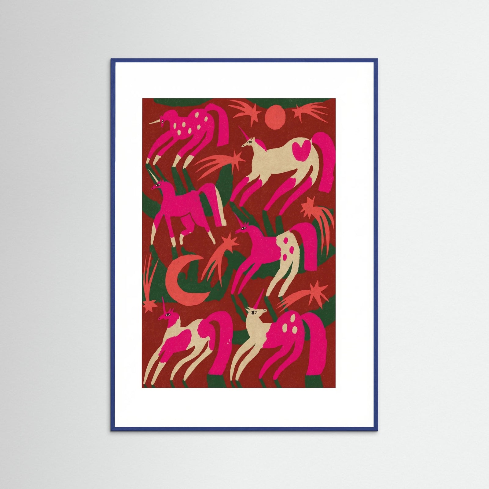 Blue Wood Mystic Unicorn Dance