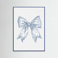 Plakat Nautical Pale Blue Bow – plakat i druk artystyczny