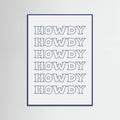 Plakat Navy Blue Howdy – plakat i druk artystyczny