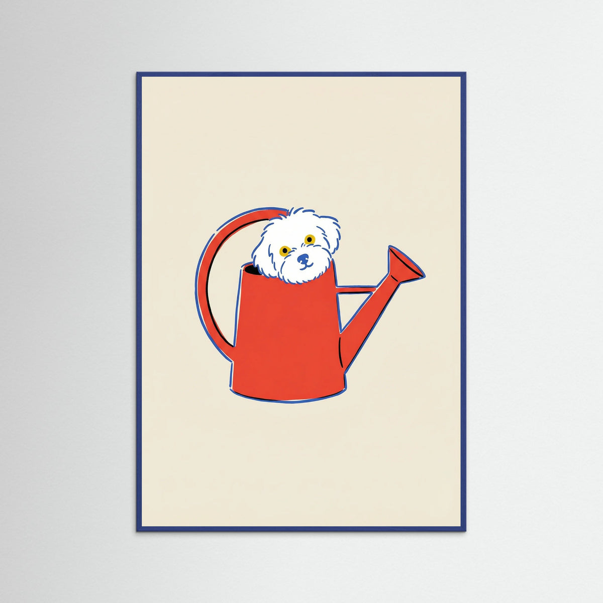 Blue Wood Net Bag Kitty