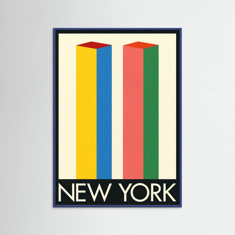 New York Twin Towers Poster – poster and art print