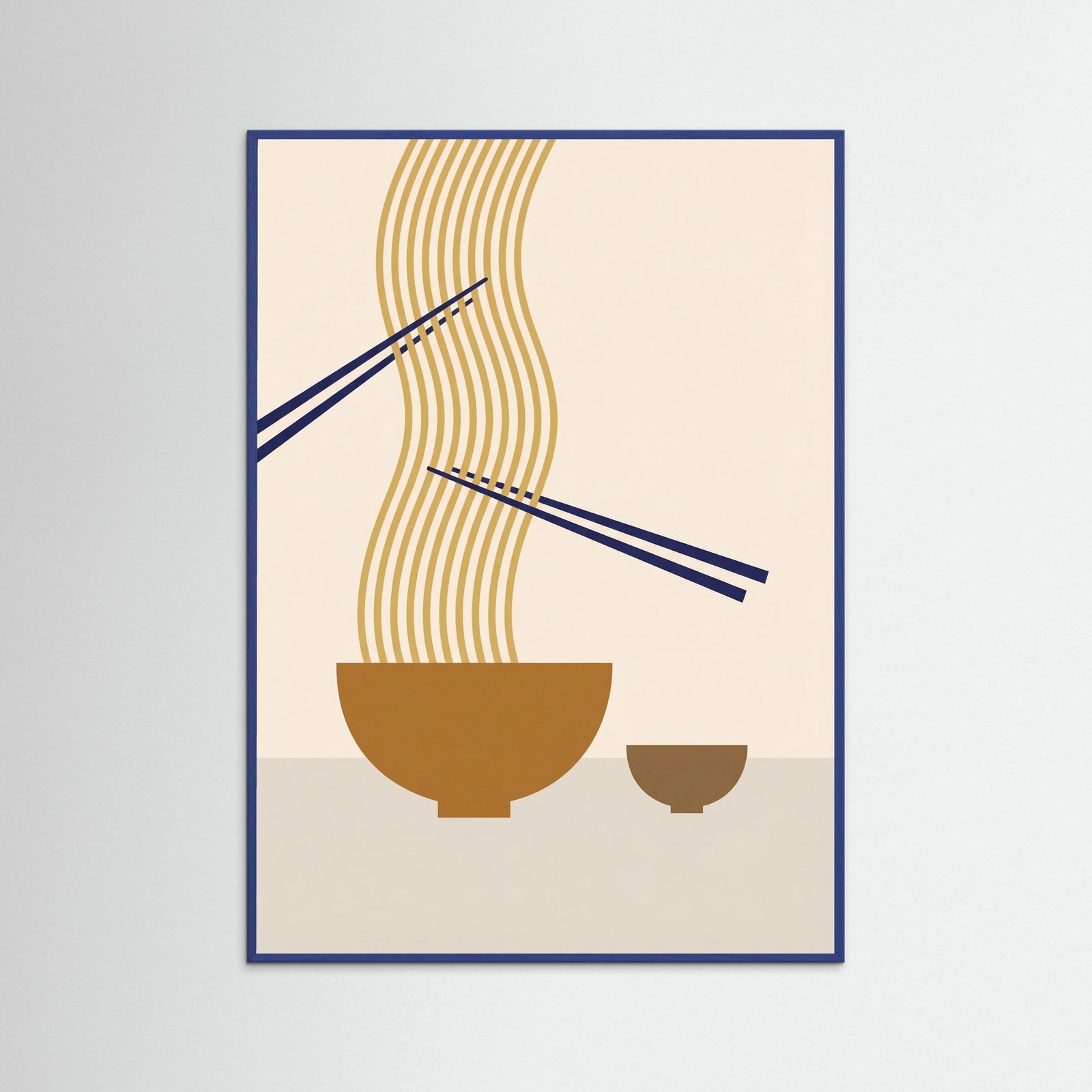 Blue Wood Noodle Abstraction