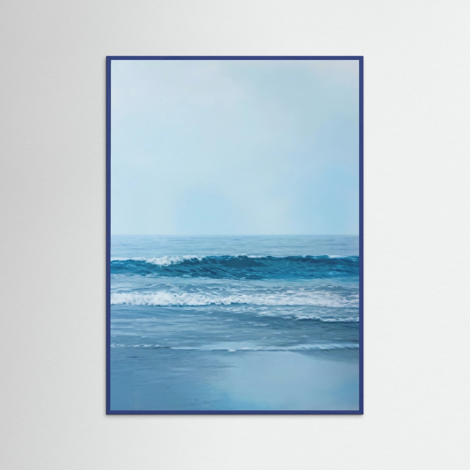 Blue Wood Ocean Serenity Blue