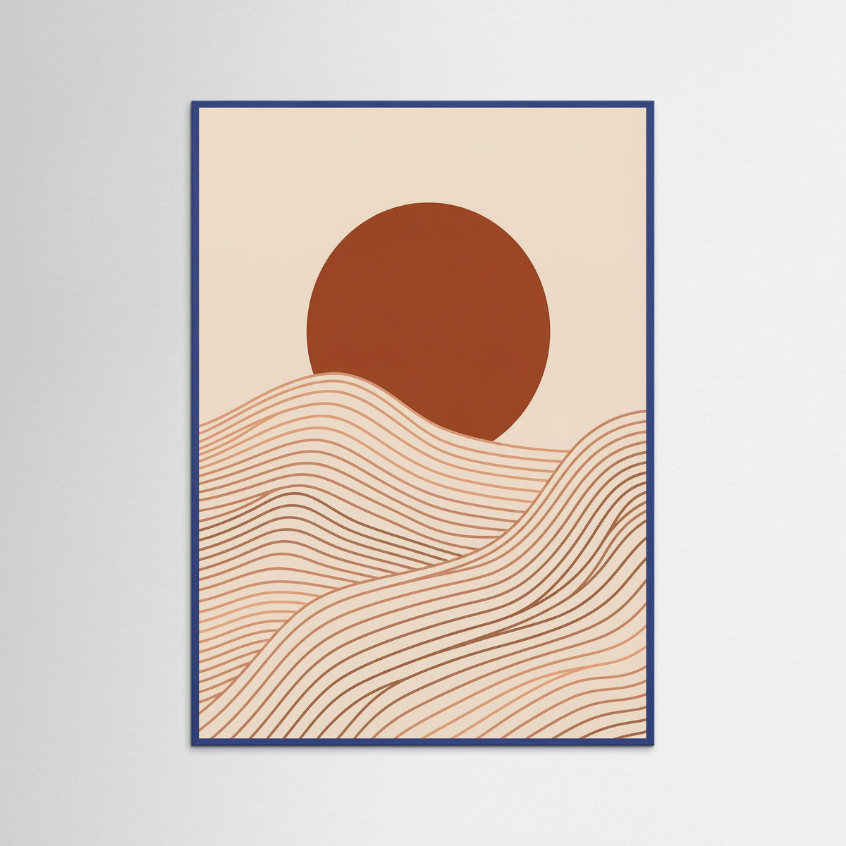 Blue Wood Ocean Serenity