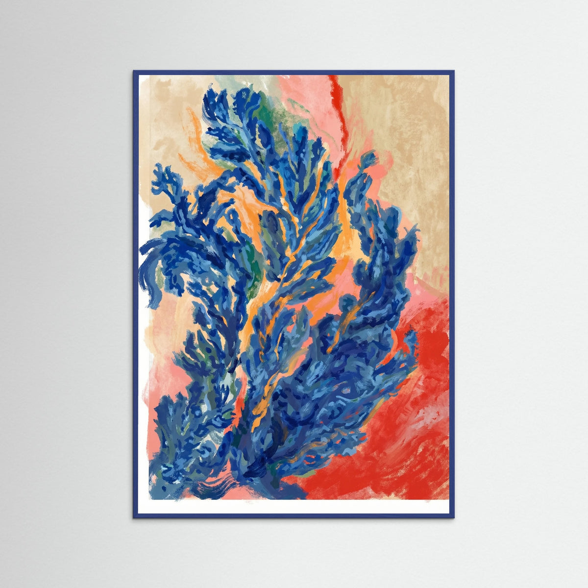 Blue Wood Oceanic Bloom