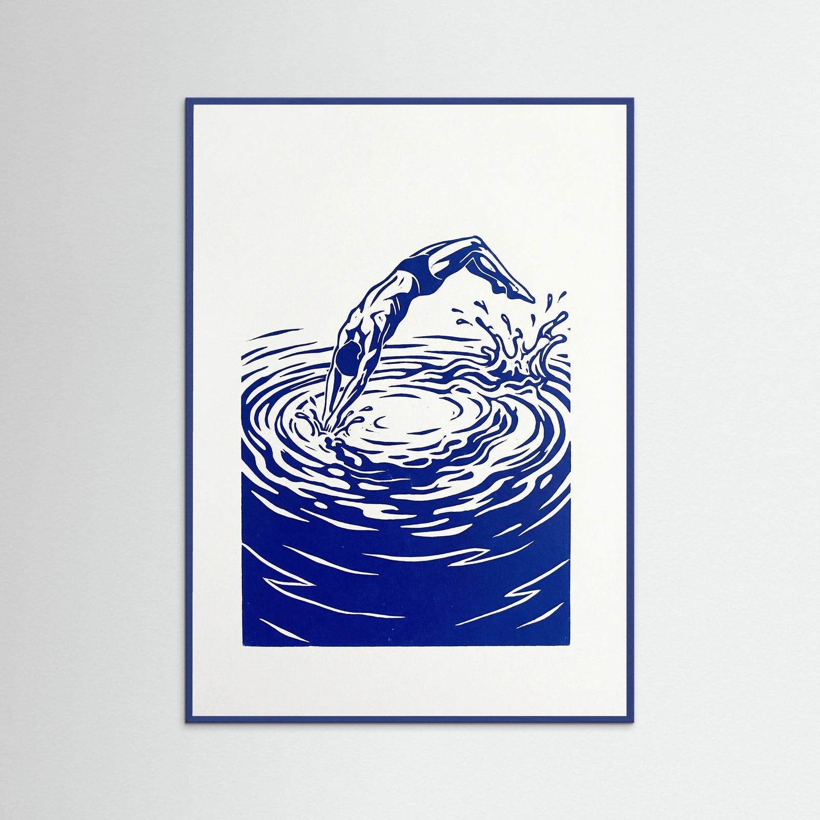 Blue Wood Oceanic Embrace